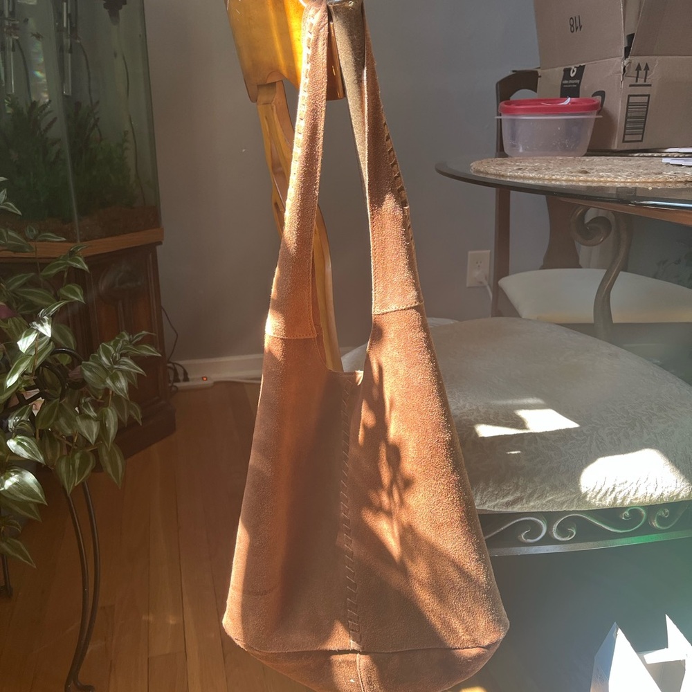 Haute Hippie Brown Suede Boho Bag